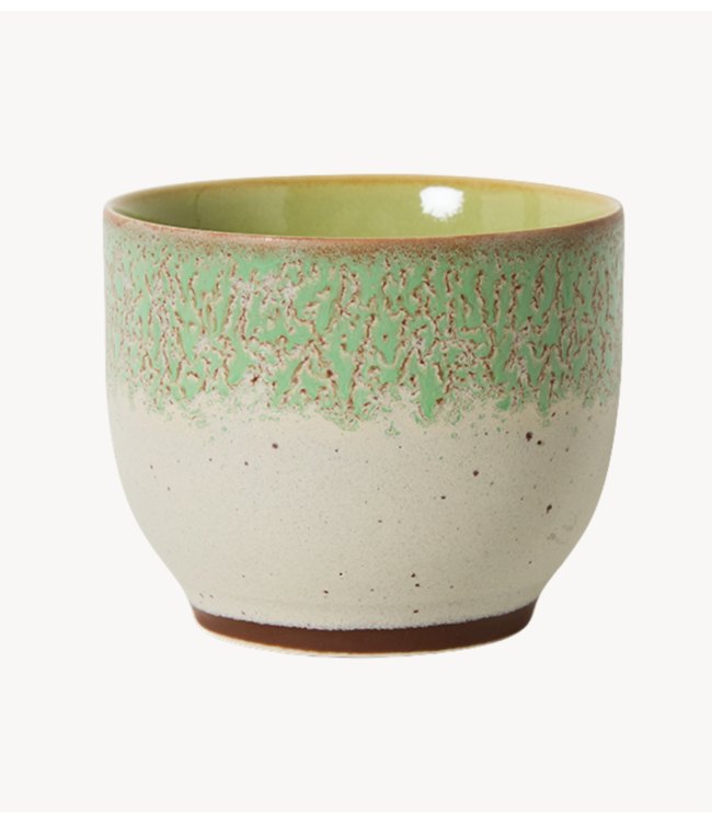HKLIVING Mok 70s ceramics: café cup, chalk