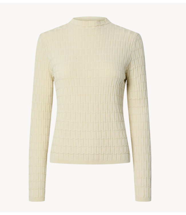 Y.A.S Trui YASTRIXO LS KNIT PULLOVER S. Birch