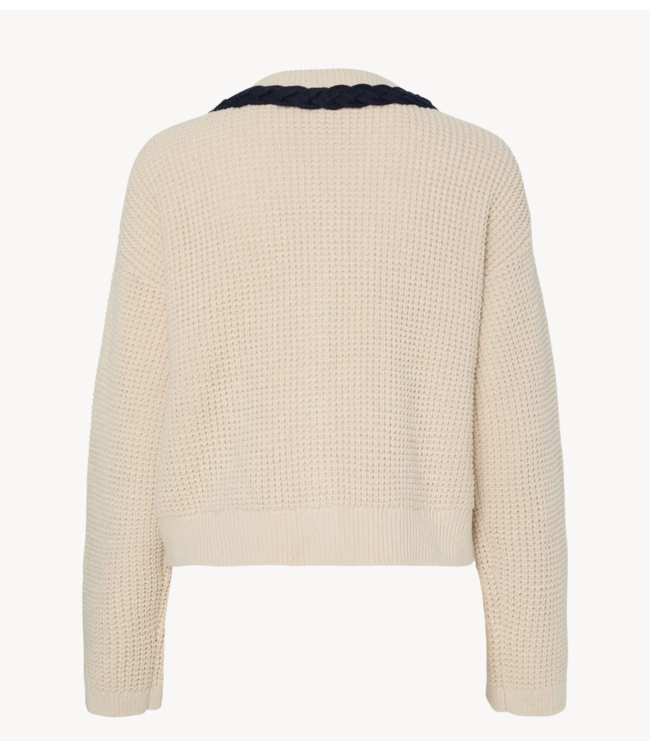 Y.A.S Vest YASARINA LS KNIT CARDIGAN S. Birch Navy Blazer