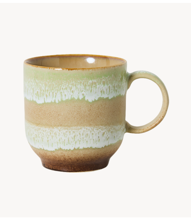 HKLIVING Mok 70s ceramics: café mug, umber
