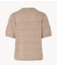 Y.A.S Top YASNIMO SS KNIT PULLOVER Pelican Melange