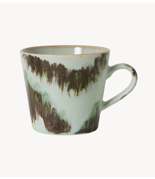 HKLIVING Mok 70s ceramics: cappuccino mug, tide