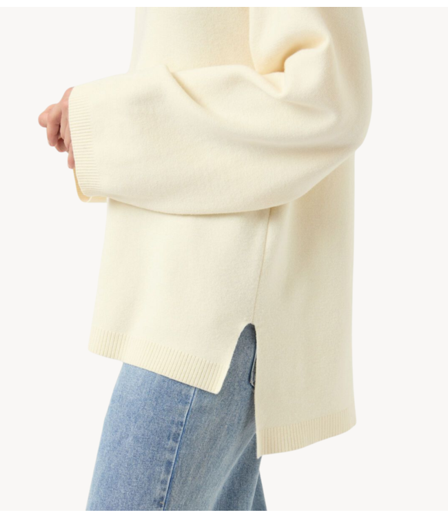 Y.A.S Trui YASELMA LS V-NECK KNIT PULLOVER NOOS Birch