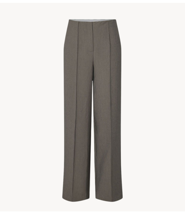 Y.A.S Broek YASREEMAJ HW PANT NOOS Grey Melange