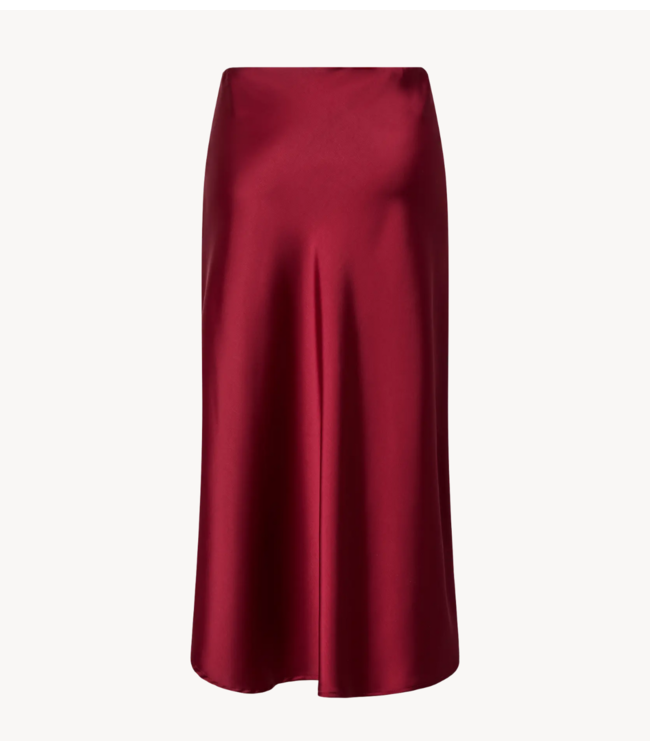 Y.A.S Rok YASPELLA HW MAXI SKIRT S. NOOS Tibetan Red
