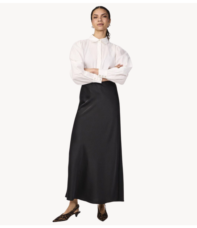 Y.A.S Rok YASPELLA HW MAXI SKIRT S. NOOS Black