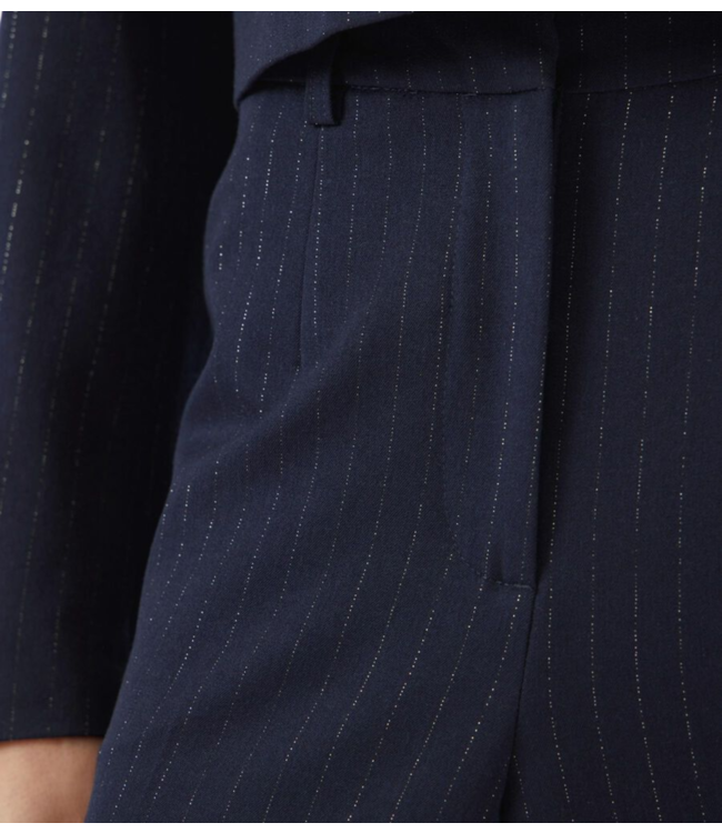 Y.A.S Broek YASMIDNIGHT WIDE MW PANT S. Navy Blazer