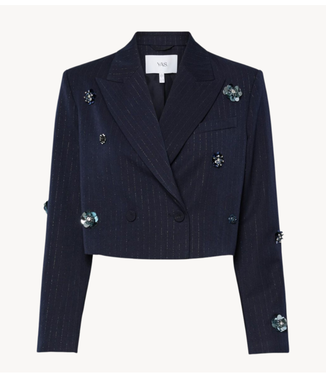 Y.A.S Blazer YASMIDNIGHT LS SHORT BLAZER S. Navy Blazer