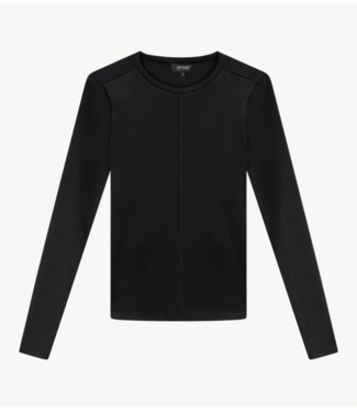 Refined Department Top ladies knitted thumbhole longsleeve PENNY black
