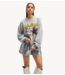 Refined Department Trui ladies knitted oversized sweater JAYNE grey melange