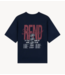 Refined Department T-shirt ladies knitted oversized long t-shirt JORDAN navy