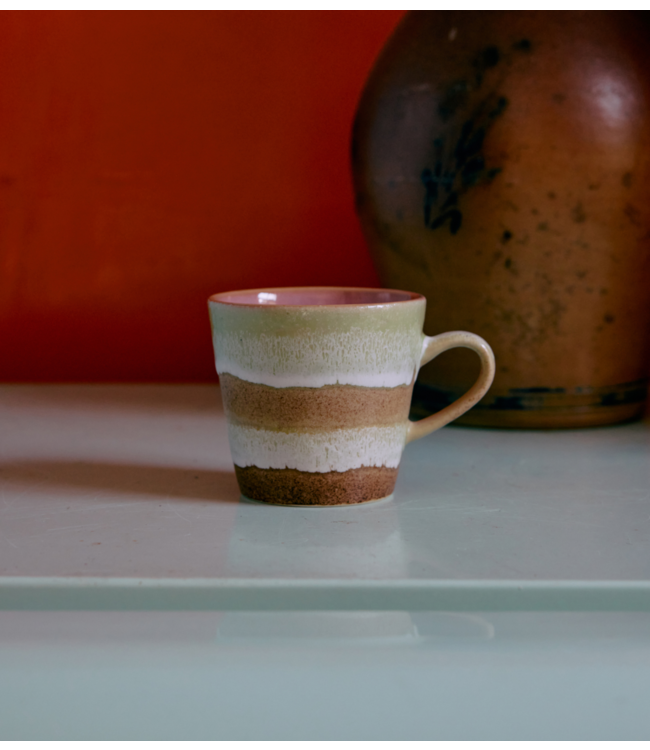 HKLIVING Mok 70s ceramics: americano mug, umber