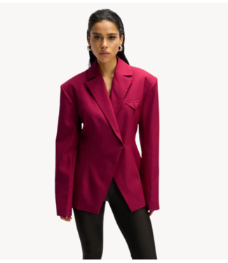 Refined Department Blazer ladies woven fitted blazer MILEY bordeaux