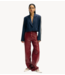 Refined Department Broek ladies woven vegan leather wide leg pants ESMEE bordeaux