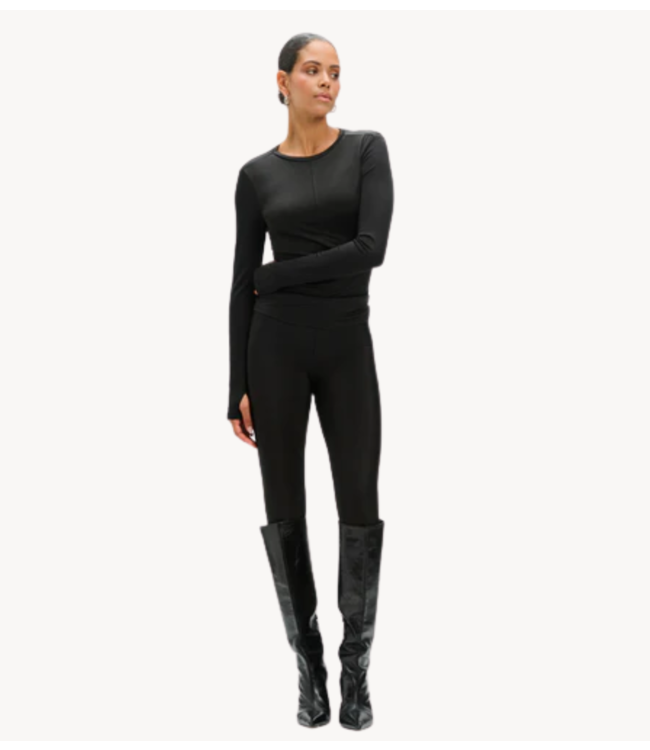 Refined Department Legging ladies knitted fitted legging ANNA black