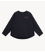 Alix The Label Top ladies knitted raglan longsleeve charcoal grey