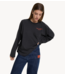 Alix The Label Top ladies knitted raglan longsleeve charcoal grey