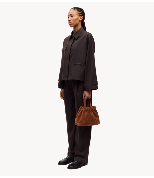 Samsøe Samsøe Broek SAAGNETA TROUSERS 14930 Black Coffee