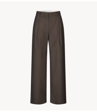Samsøe Samsøe Broek SAAGNETA TROUSERS 14930 Black Coffee