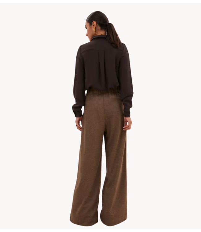 BY-BAR Broek benji tweed pants latte