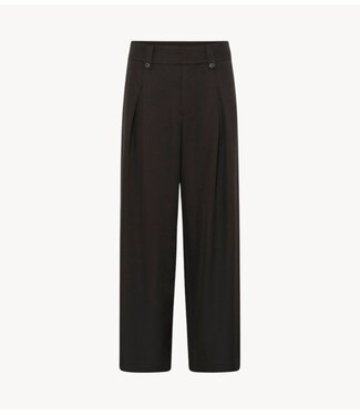 My Essential Wardrobe Broek DisaMW High Wide Pant Espresso