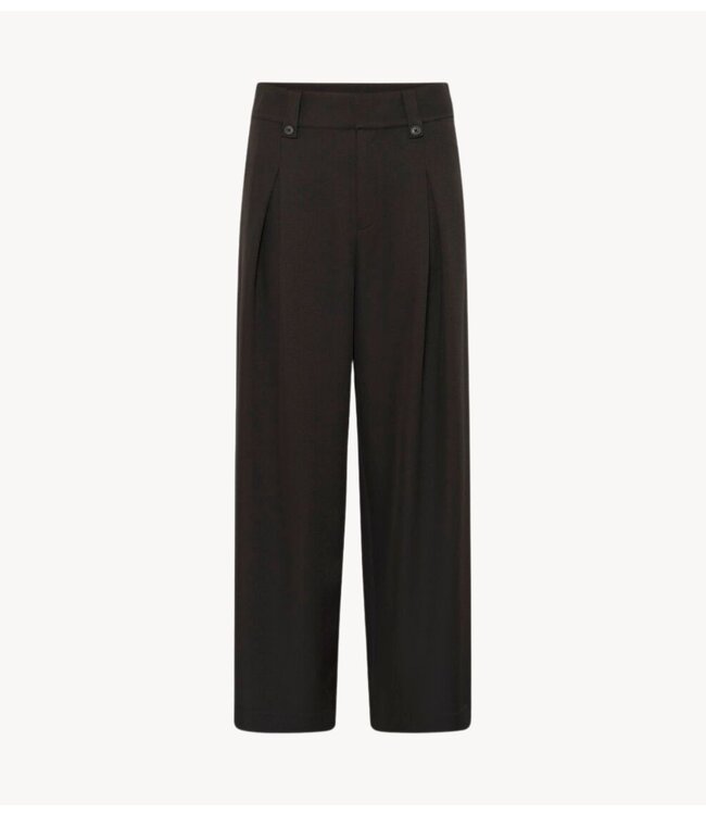 My Essential Wardrobe Broek DisaMW High Wide Pant Espresso