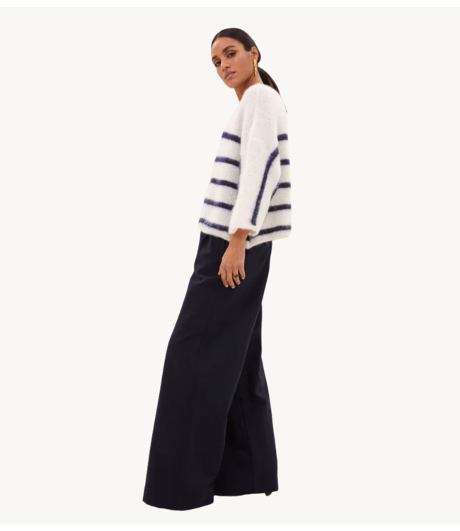 BY-BAR Trui fleur stripe pullover marine stripe
