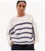 BY-BAR Trui fleur stripe pullover marine stripe