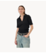 My Essential Wardrobe Top MandyMW Polo Tee Black