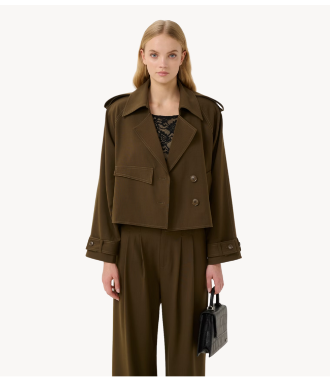 Gestuz Jacket GZedina short jacket Dark Beech