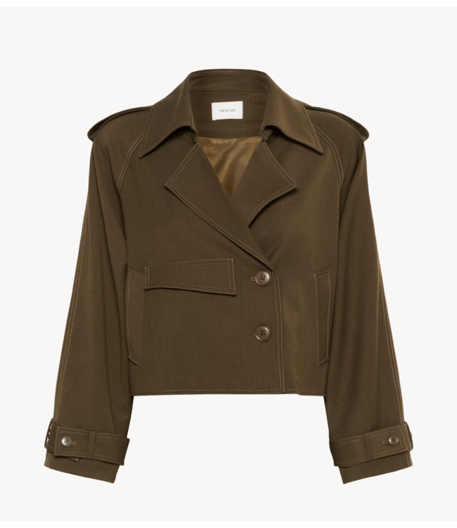 Gestuz Jacket GZedina short jacket Dark Beech