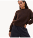 BY-BAR Trui sonny sparkle pullover dark brown