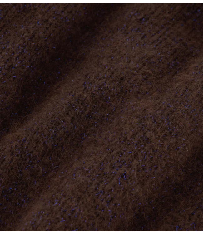 BY-BAR Trui sonny sparkle pullover dark brown
