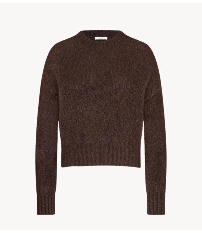 BY-BAR Trui sonny sparkle pullover dark brown