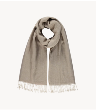 BY-BAR Sjaal woollen natural scarf beige
