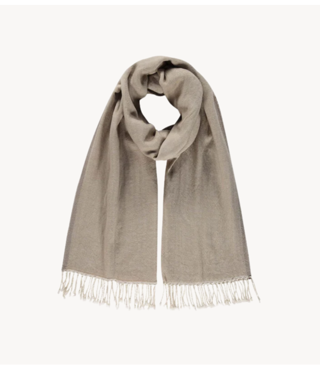BY-BAR Sjaal woollen natural scarf beige