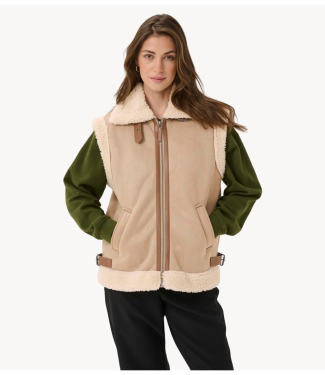 Cream Vest CRUma Vest Cobblestone