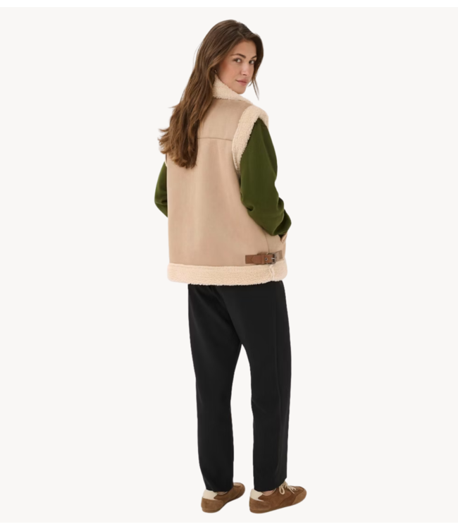 Cream Vest CRUma Vest Cobblestone