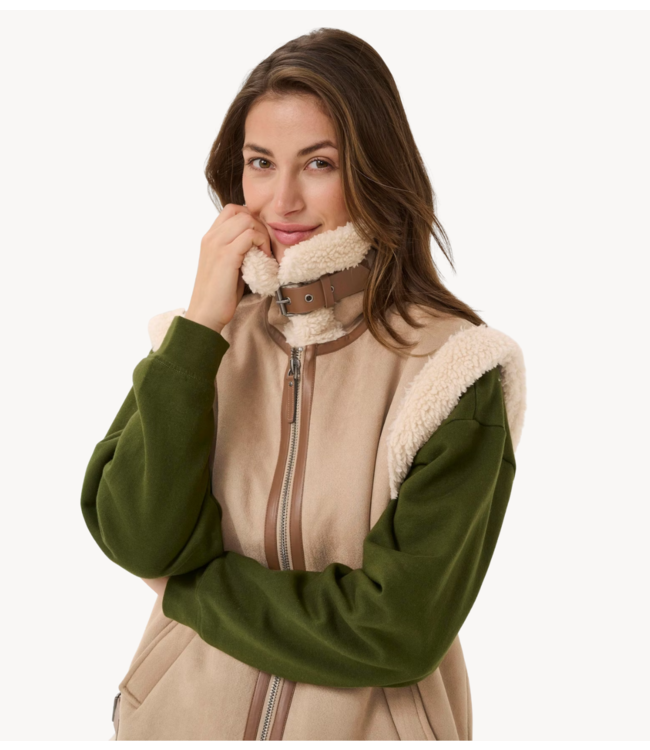 Cream Vest CRUma Vest Cobblestone