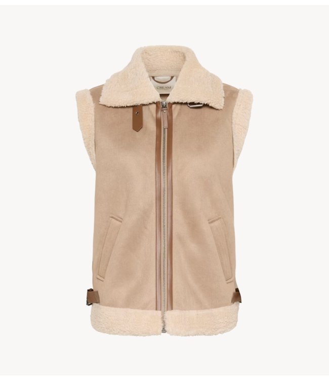 Cream Vest CRUma Vest Cobblestone