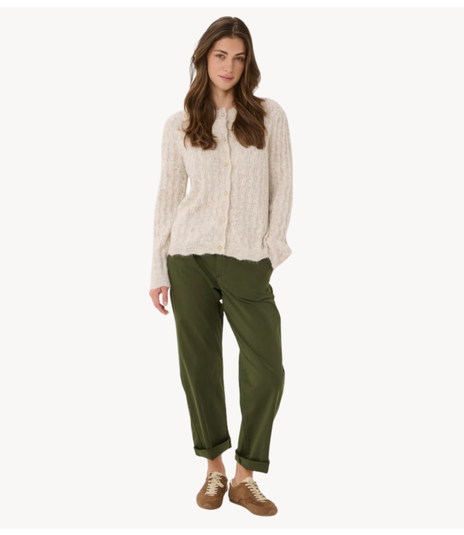 Cream Vest CRJunah Cardigan Oat Melange