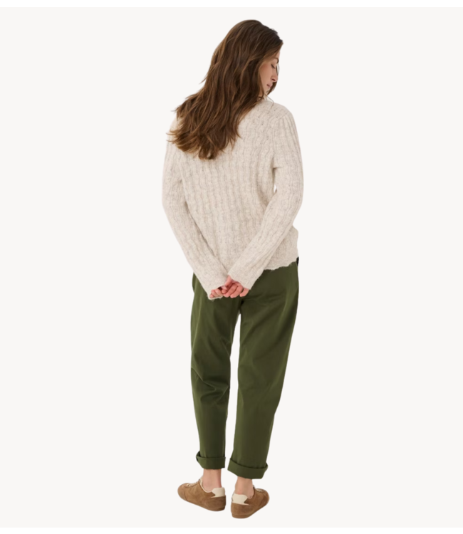 Cream Vest CRJunah Cardigan Oat Melange