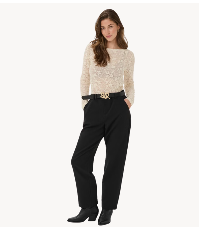 Cream Blouse CRInge Lace Blouse Birch