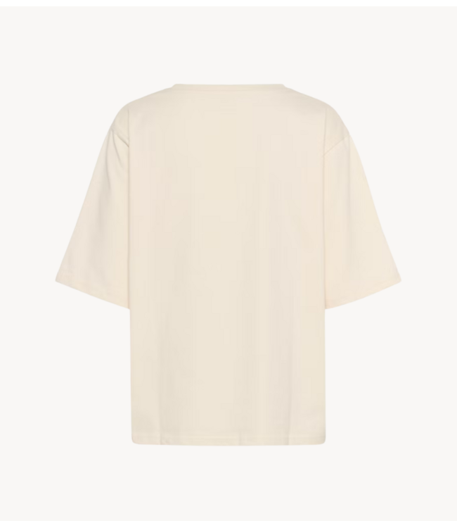 Cream Top CRLeona Studs Tshirt Birch