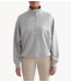 aim'n Trui Light Grey Melange Comfy Modal Half Zip