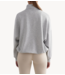 aim'n Trui Light Grey Melange Comfy Modal Half Zip