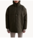 aim'n Jas Khaki Oversized Quilted Anorak