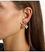 Anna+Nina Oorbel Single Take a Bow Stud Gold Plated