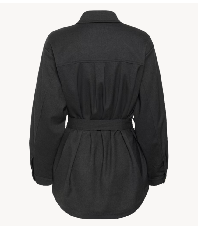 Cream Blouse CRBabeth Overshirt Dark Grey Melange