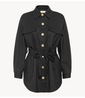 Cream Blouse CRBabeth Overshirt Dark Grey Melange